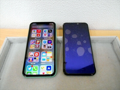 岡山県総社市からお越し頂きました！iPhone(アイフォン)11液晶ガラスパネル交換修理！　突然iPhoneのタッチ操作が効かなくなり、大変お困りだったそうで、無事！正常に復旧して、大変お喜び頂きました！(^▽^)o