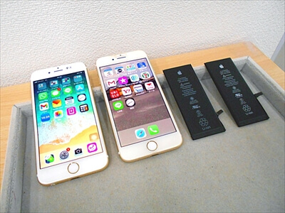岡山県笠岡市からお越し頂きました！iPhone(アイフォン)6S＆7バッテリー交換修理！　iPhoneのバグの可能性大！バッテリーの交換後も最大容量の表示数値が変わりませんでしたが、動作確認の結果、元気なiPhoneに生まれ変わっています！ヾ(≧▽≦)ノ