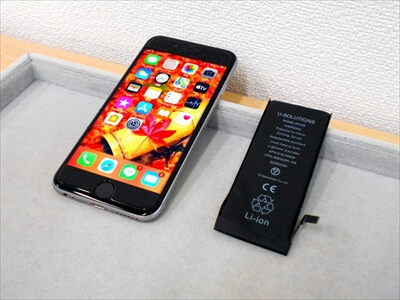岡山県倉敷市からお越し頂きました！iPhone(アイフォン)6Sバッテリー交換修理！　iPhone6Sが大変お気に入りだそうで、当店でバッテリー交換修理を行って、引き続き大切にお使いになられるそうです！(^o^)／