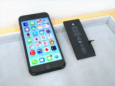 岡山県総社市からお越し頂きました！iPhone(アイフォン)7バッテリー交換修理！　当店では最近、著しく劣化してしまったiPhoneバッテリー交換修理のご依頼を、大変多く頂いています！(^▽^)ｖ