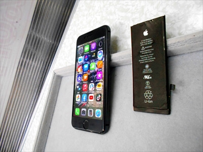 岡山県倉敷市からお越し頂きました！iPhone(アイフォン)8バッテリー交換修理！　iPhoneにトラブルのない時から、iPhone修理店をお調べになられて、当店のホームページのスクリーンショットを撮っておかれたそうです！＼(^o^)／