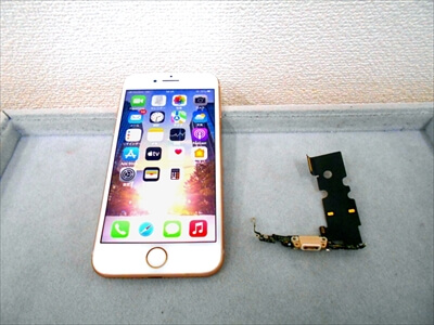 岡山県倉敷市からお越し頂きました！iPhone(アイフォン)8ドックコネクタ交換修理！　iPhoneの充電がしづらいストレスがある皆さま！当店のiPhoneバッテリー交換修理でサクッとお安くiPhoneを復活させて下さいませ！＼(^o^)／