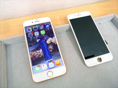 岡山県倉敷市からお越し頂きました！iPhone(アイフォン)8液晶ガラスパネル交換修理！　常時iPhoneをお使いだそうで、塾に行かれている間にお母さまがiPhone修理にお持ち下さいました！(^o^)v