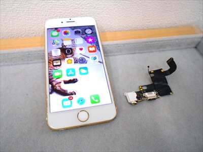 岡山県倉敷市からお越し頂きました！iPhone(アイフォン)6ドックコネクタ交換修理！　当店のお近くでたまたまご用があったそうで、その合間にiPhone修理を行って頂きました！(^o^)v