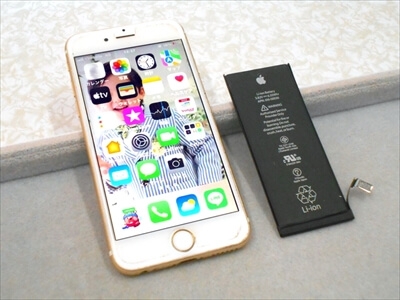 岡山県倉敷市からお越し頂きました！iPhone(アイフォン)6Sバッテリー交換修理！　iPhoneの機種変更のご予定だったそうなのですが、なかなかタイミングが合わず、バッテリーが著しく劣化してしまったそうです～(^o^;)(汗)