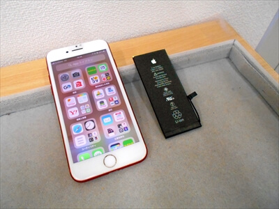宮城県仙台市からお越し頂きました！iPhone(アイフォン)7バッテリー交換修理！　iPhoneバッテリーの交換修理で、ご不便を解消！大変お喜び頂きました！(^▽^)o